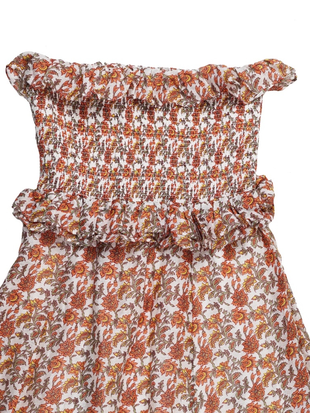 New JCREW Size M Ravenna Dress in Sunset Rose Block-Print Ramie $188 CK836 - Picture 6 of 7